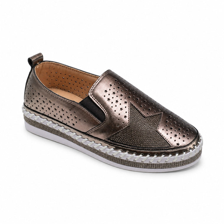 Perforated Slip-On — Bronze