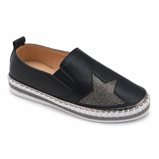 Star Slip-On — Black