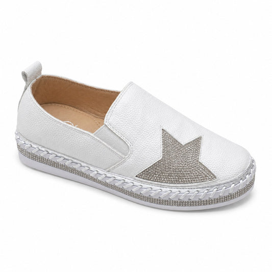 Star Slip-On — White
